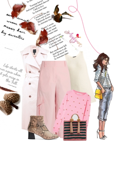 Pink for Fall- Combinaciónde moda