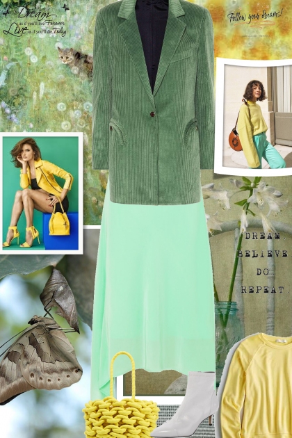 Green and Yellow 2- Fashion set