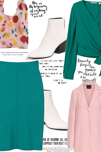 Green and pink- Combinaciónde moda