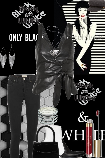 Black and White need not make gray- Fashion set
