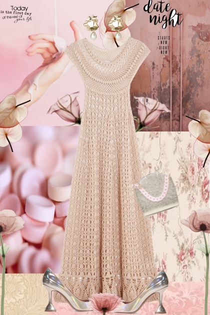 Crochet dress- Модное сочетание