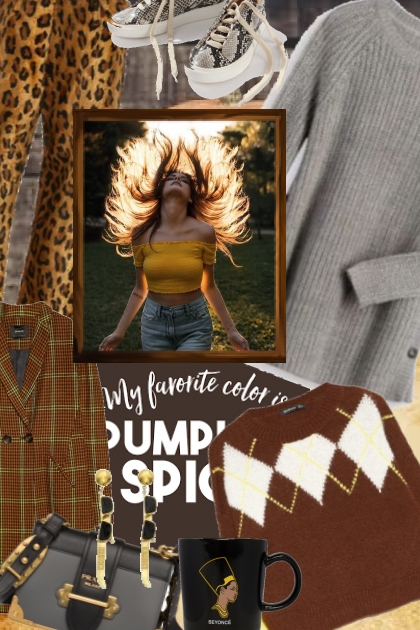 Pumkin Spice for Fall- combinação de moda