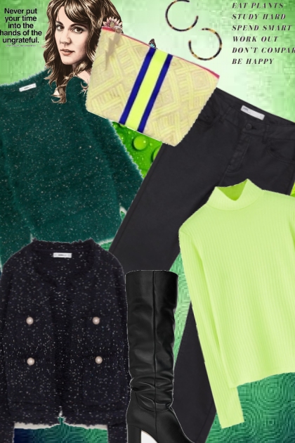 Green and Black- Fashion set