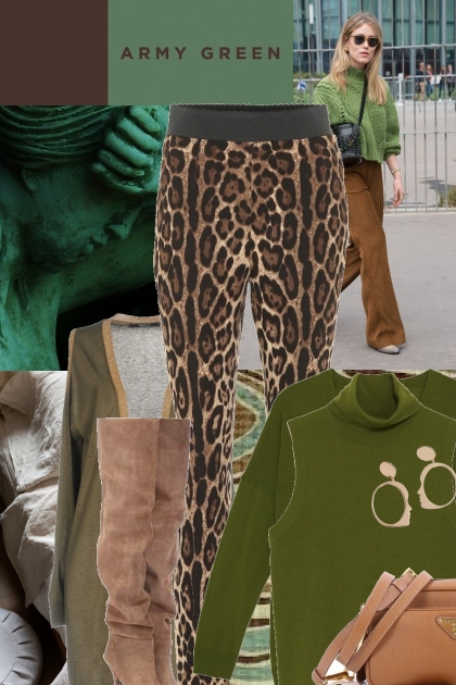 Brown and green 3- Fashion set