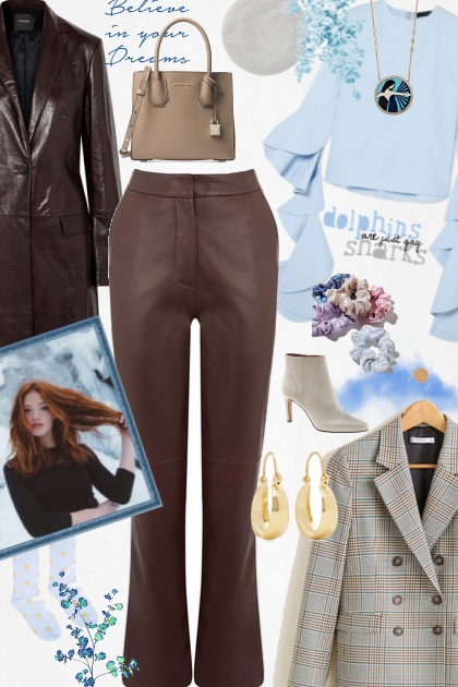 Blue and Brown- Fashion set