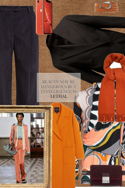 Orange  is my colour- Combinazione di moda