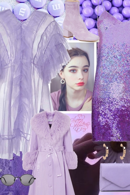 My Purple Valentine- Модное сочетание