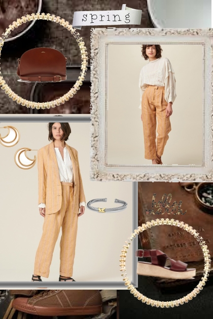 Spring trend- neutrals- Fashion set