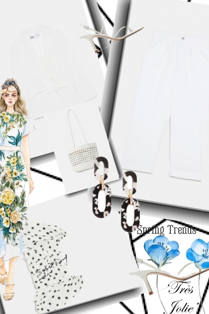 Spring whites- Fashion set