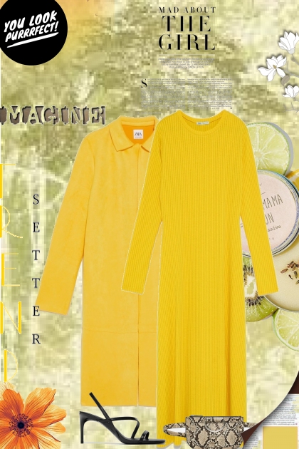 Spring trend- Yellow- Fashion set