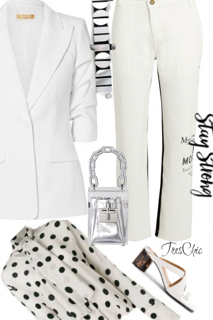 All in white- Combinaciónde moda