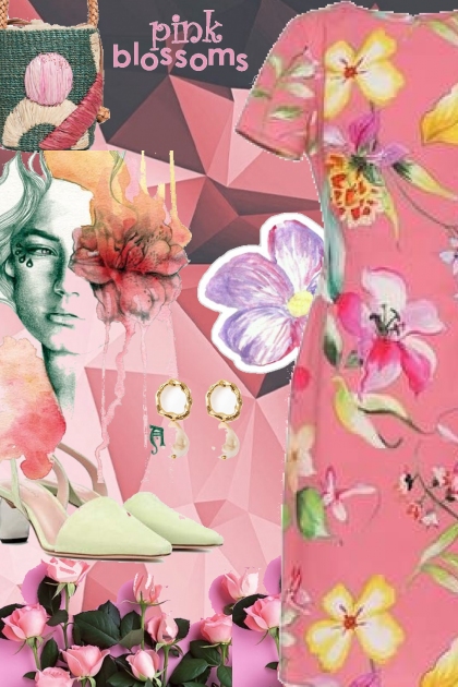 pink blossoms- Combinazione di moda