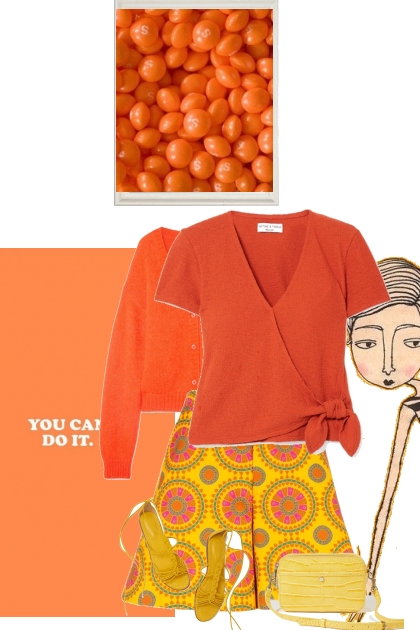 Orange you sweet?- combinação de moda