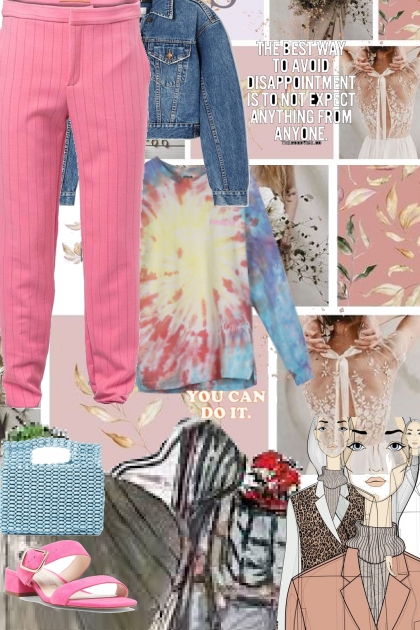 Pink and blue- Combinazione di moda