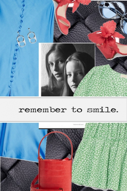 A smile is the best cosmetic- combinação de moda