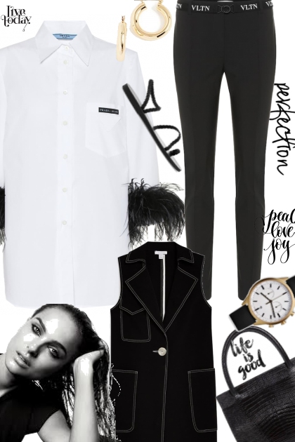 In Black and White- Combinaciónde moda