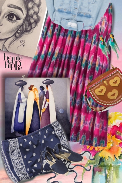 Hippie goes casual- combinação de moda
