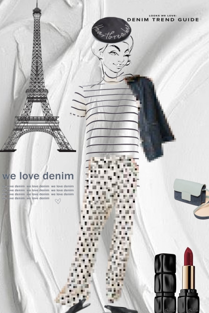 If we can't be in Paris, we can wear it- Modna kombinacija