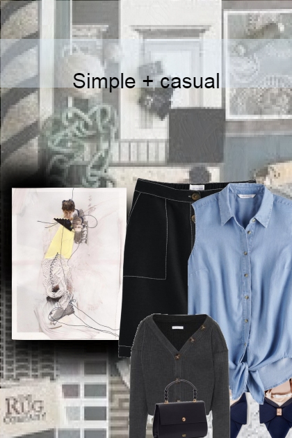 simple  casual explained- combinação de moda