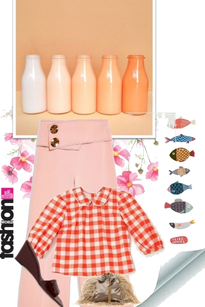 pink and orange 6- Fashion set