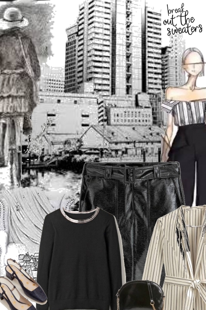 sweaters in the city- Combinaciónde moda