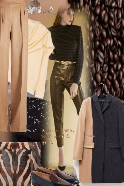 black and beige- Fashion set