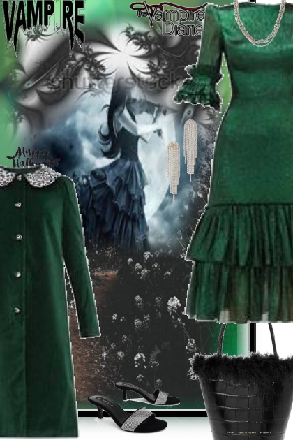 what the well dressed vampire  wears on Halloween- Fashion set