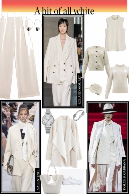 All white everything 3- Combinazione di moda