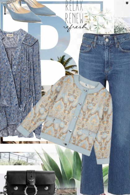 spring blues- Fashion set