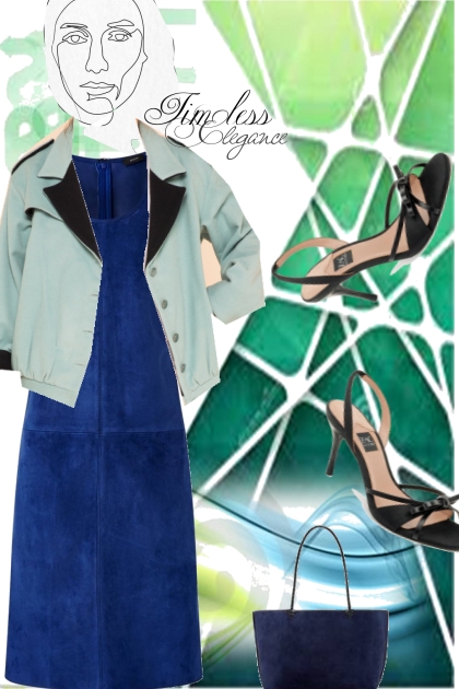 blue and green for spring- Combinaciónde moda