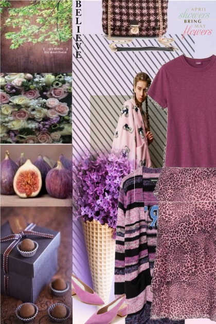 purple accents- Fashion set