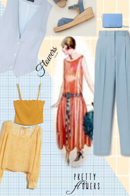 orange and blue 2- Fashion set