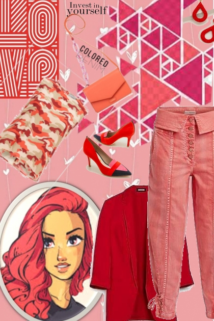 pink and red trend- コーディネート