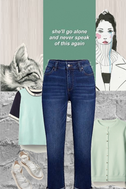 the cat who walked alone- Combinaciónde moda