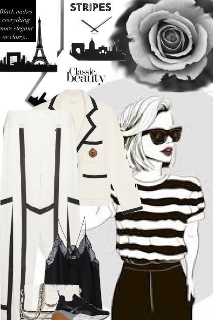 classic b&w- Combinazione di moda