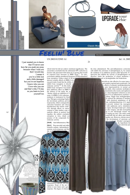 Fall colours-classic blue- combinação de moda
