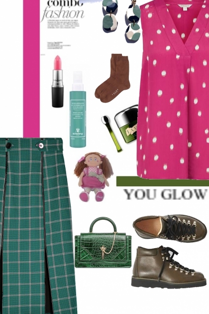 pink and green 6- combinação de moda