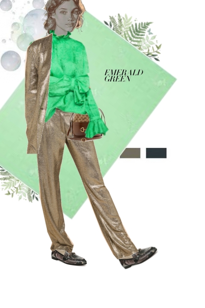 green and gold- Combinazione di moda