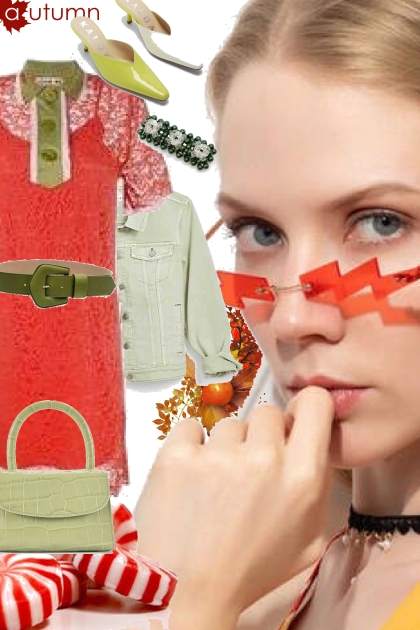 red and green- Combinazione di moda