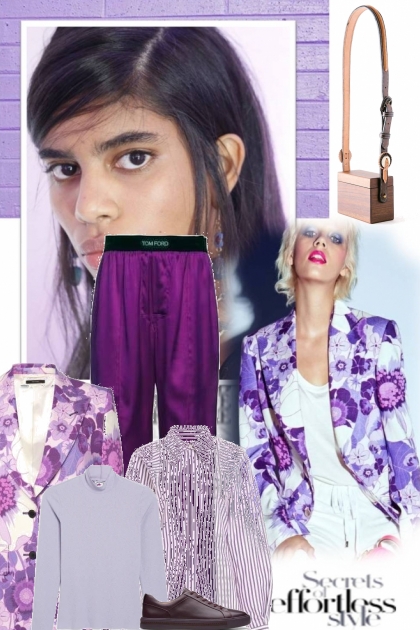 layers of purple- Combinaciónde moda