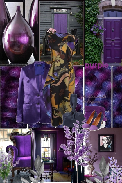 purple and black- Fashion set