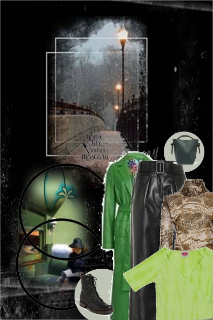 green and black 4- Fashion set