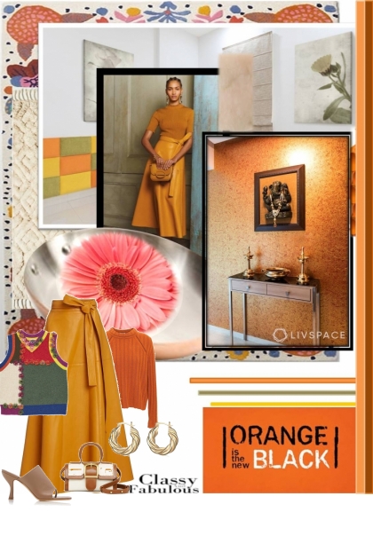 an orange a day- Fashion set