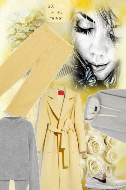 yellow and grey 2- Combinazione di moda