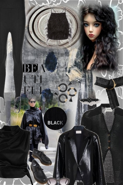 beautiful black- Fashion set