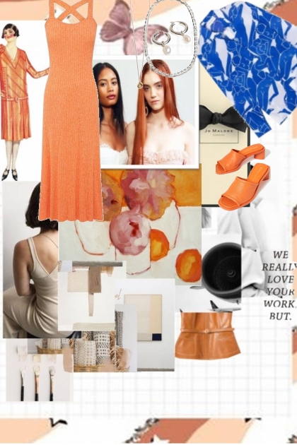 orange you blue?- Fashion set