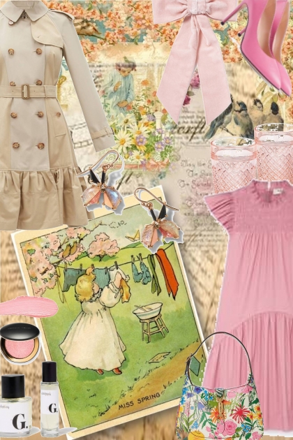 Miss Spring wears buttons and bows- Fashion set