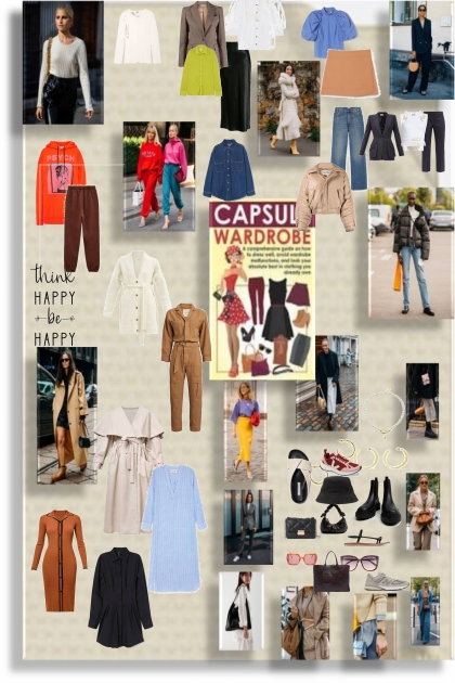 trendy capsule wardrobe for spring '21- Combinazione di moda