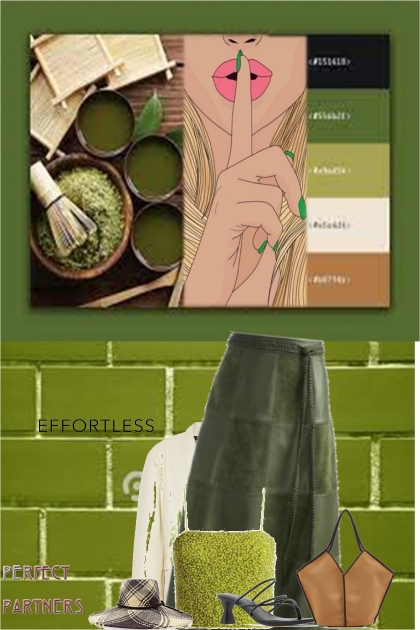 green and brown #5- Combinaciónde moda