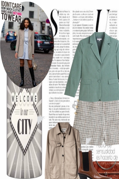 short city- Combinazione di moda